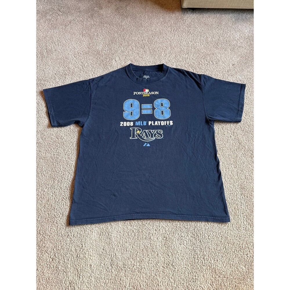 Tampa Bay Rays 2008 Playoffs MLB Men’s Tee Size XL